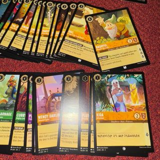 Lote 75 Cartas Disney Lorcana sin repetir