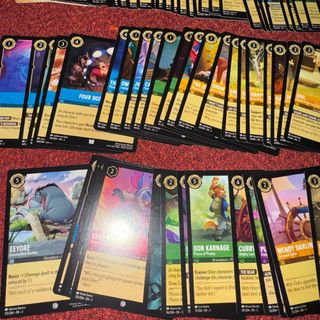 Lote 75 Cartas Disney Lorcana sin repetir