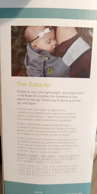 Mochila Portabebés Boba Air Negra