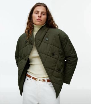 Arket Chaqueta Verde Militar Talla Size 36/38