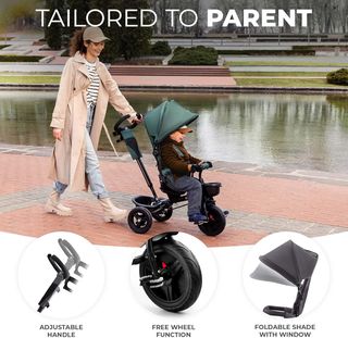 Triciclo Kinderkraft Aveo Plegable Rosa