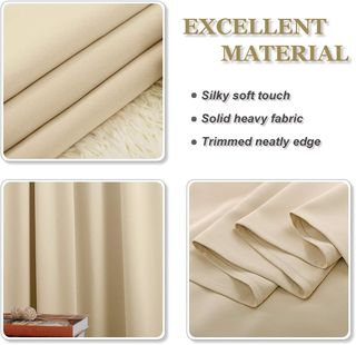 Cortinas Térmicas Aislantes Beige 140x230