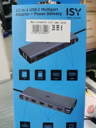 Adaptador Multi-Puerto ISY 12-en-1 USB-C