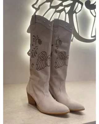 Botas Camaleónica Beige Talla 36 Nuevas