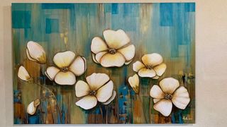 Cuadro Acrílico Lienzo Hojas Tropicales