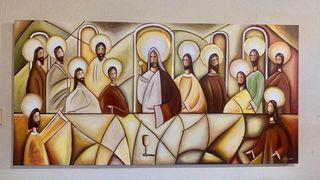 Cuadro Acrílico Lienzo Hojas Tropicales