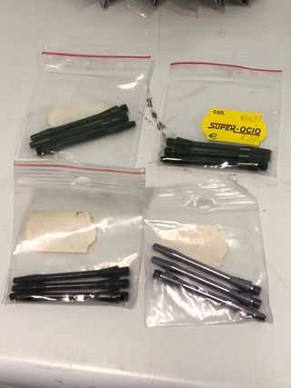 Lote 45 cañas 5cm aluminio colores dardos