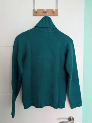 Jersey Bershka cuello alto verde