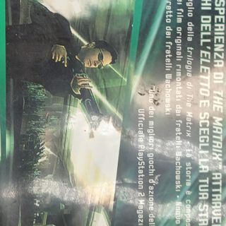 The Matrix Path of Neo PS2 Videogioco Italiano