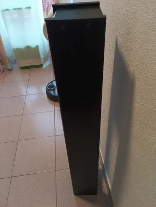 Torre Estantería CDs Negra Madera