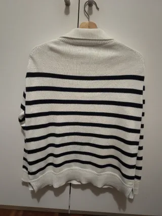 Jersey Lloyd's Rayas Beige y Negro