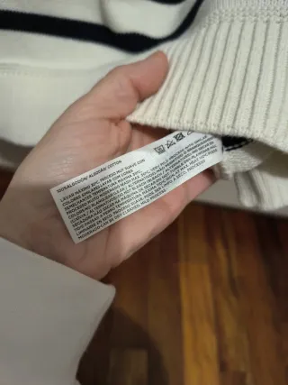 Jersey Lloyd's Rayas Beige y Negro