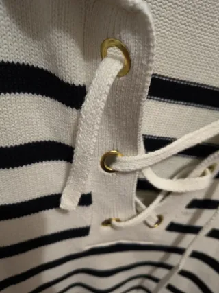 Jersey Lloyd's Rayas Beige y Negro