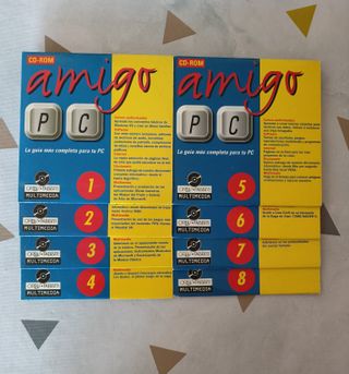 Lote 8 CDs Amigo PC - Aprender Informática 1998