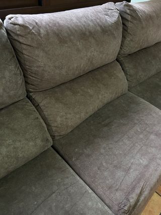 Sofá modular gris- marrón tela