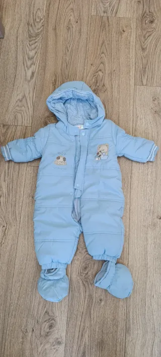 Buzo invierno bebé azul con ositos