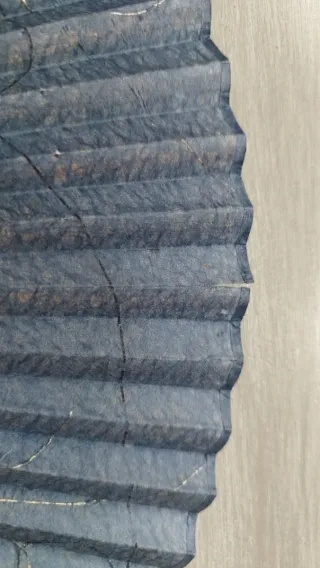 Abanico japonés azul y marrón