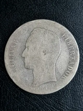 50c Venezolano 1876 +1 cent de regalo