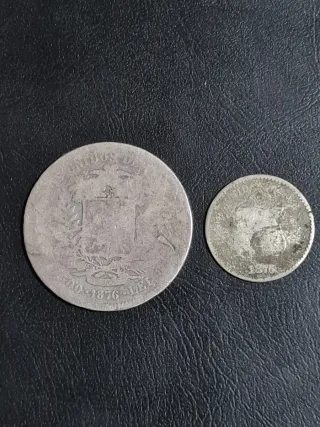 50c Venezolano 1876 +1 cent de regalo