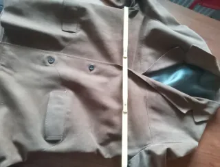 Giacca scamosciata marrone