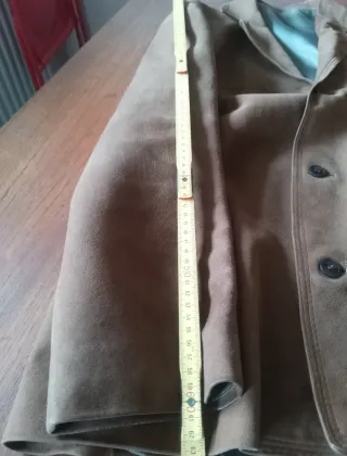 Giacca scamosciata marrone