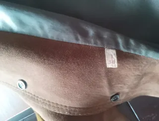 Giacca scamosciata marrone