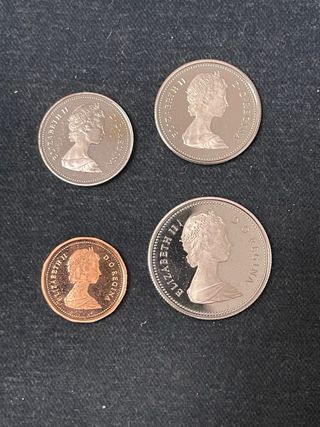 Canada 4 Proof Coins 1985