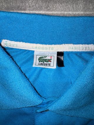 Polo Lacoste Vintage Azul