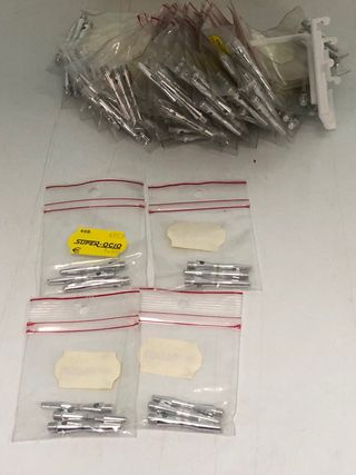 Lote 105 cañas aluminio 3,5cm plata para dardos