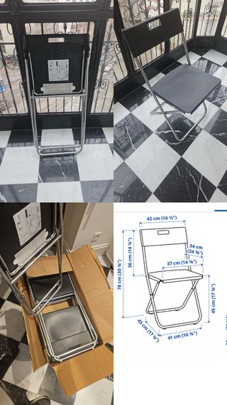 Sedie pieghevoli da 6 unità nuove
