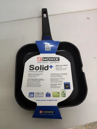 Sartén Grill Monix Solid+ 28cm Aluminio