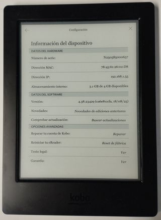 Lettore e-book Kobo Aura H2O Nero