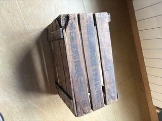 Caja de madera rústica vintage