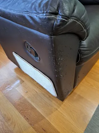 Sillón vintage de piel de 1 plaza