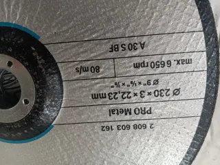 Disco de corte Bosch 230mm Radial grande 8 unidade