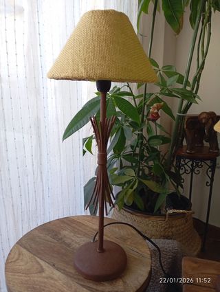 Pareja de lámparas metal estilo rustico bohemio