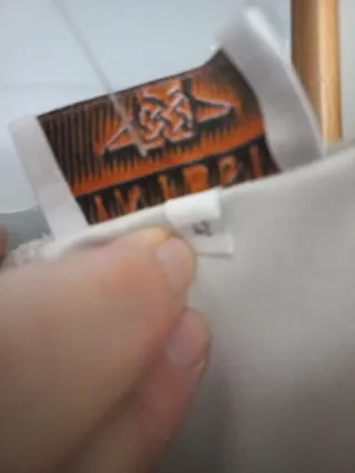 Camiseta champán brillante manga larga