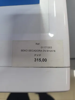 Secadora Evacuación Beko NUEVA