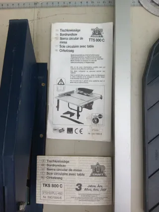 Sierra Circular de Mesa 800W TTS 800C