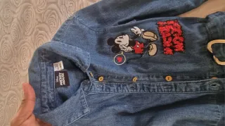 Abito in jeans Mickey Mouse bambina.