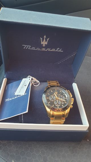 Orologio Maserati Uomo Oro Scatola e Garanzia