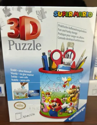 Puzzle 3D Super Mario lapicero