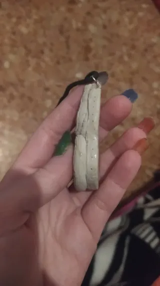 Colgante artesanal crisocola y drusa de cuarzo