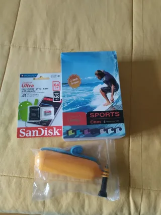 Cámara deportiva GO PRO sumergible + Tarjeta