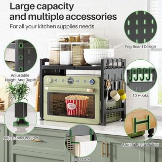 Estante Cocina Extensible 2 Niveles