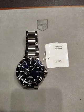 Oris Reloj Acero Esfera Azul Pequeño Segundero