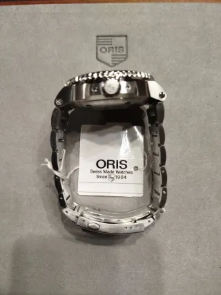 Oris Reloj Acero Esfera Azul Pequeño Segundero
