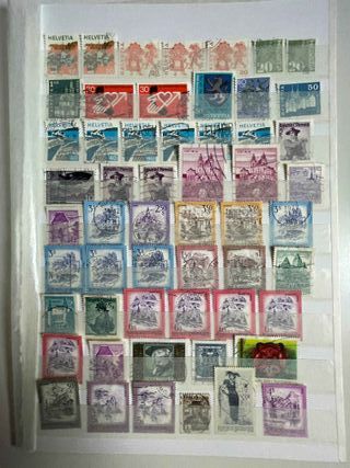 Sellos usados de algunos países europeos.