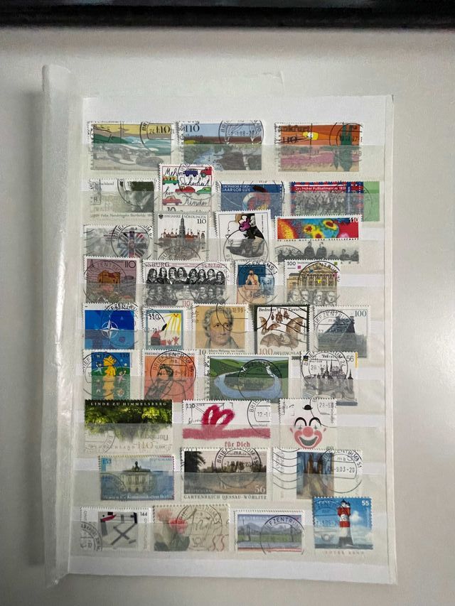 Sellos usados de algunos países europeos.