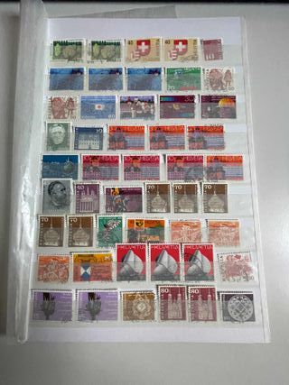 Sellos usados de algunos países europeos.